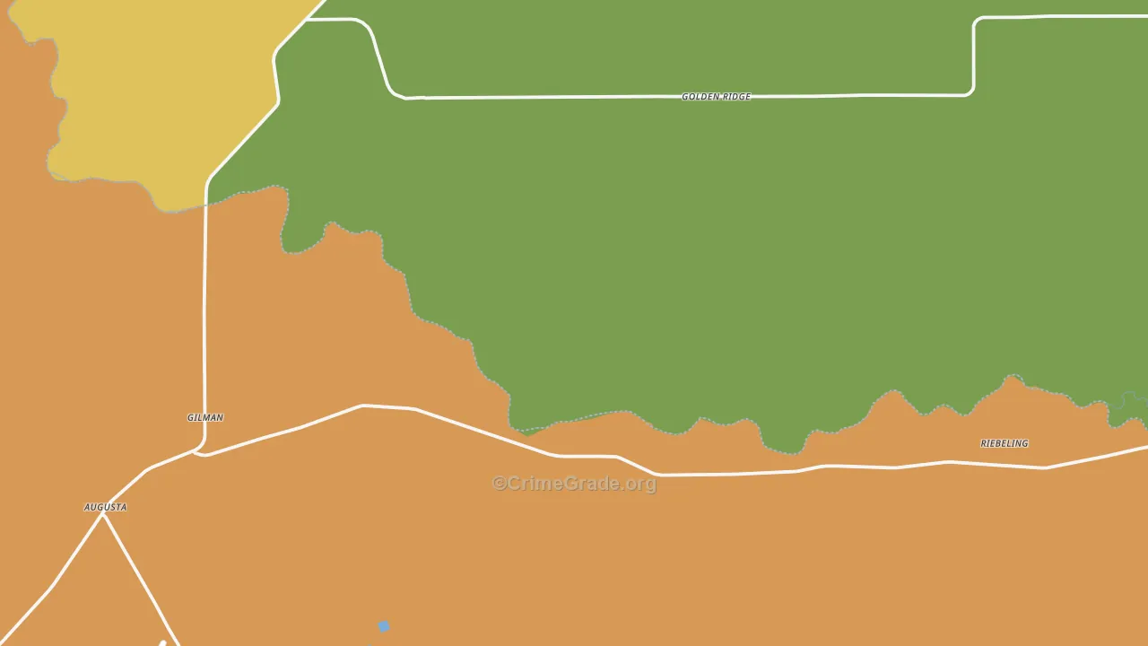 Golden Ridge, MT Map of Theft Rates