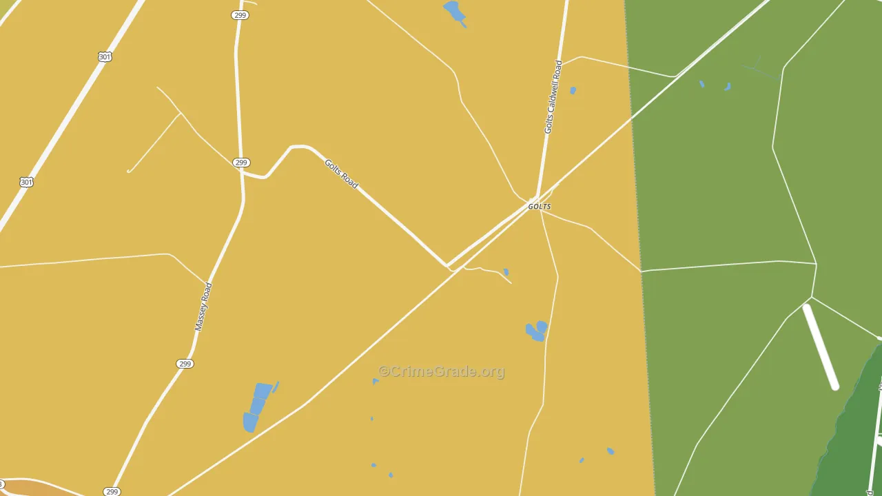 Golts, MD Map of Theft Rates