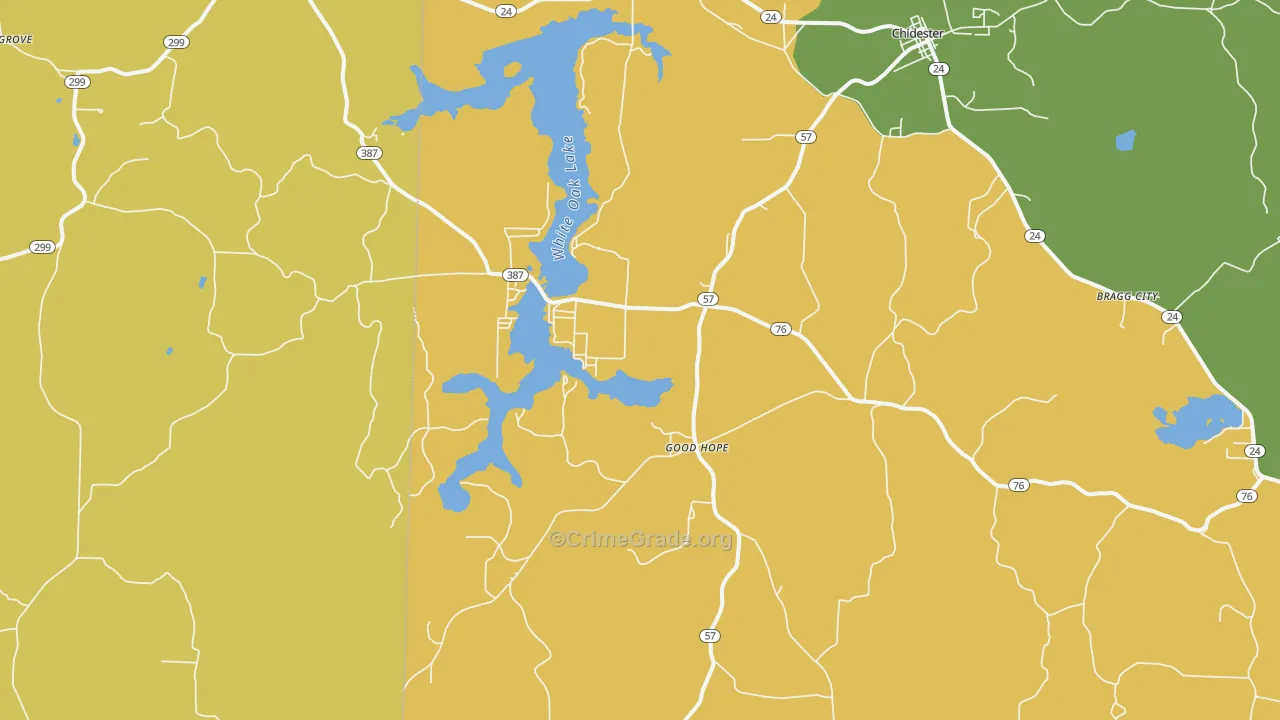 Good Hope, AR Map of Theft Rates