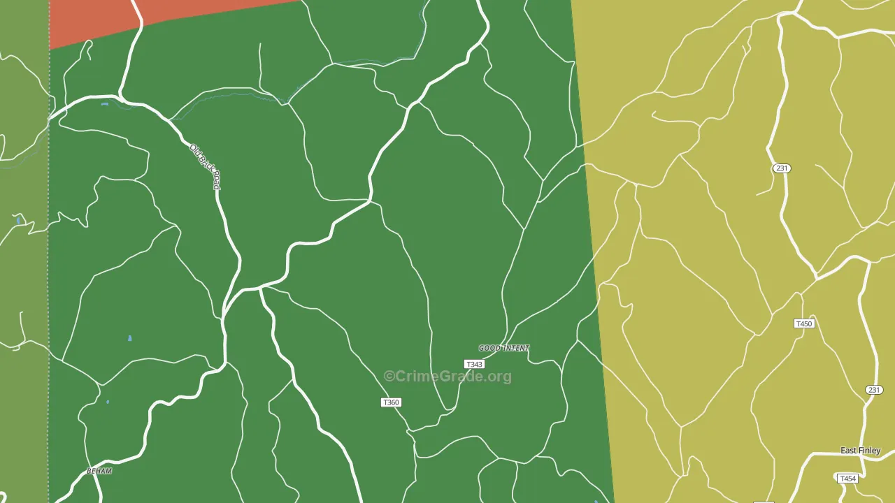 Good Intent, PA Map of Theft Rates