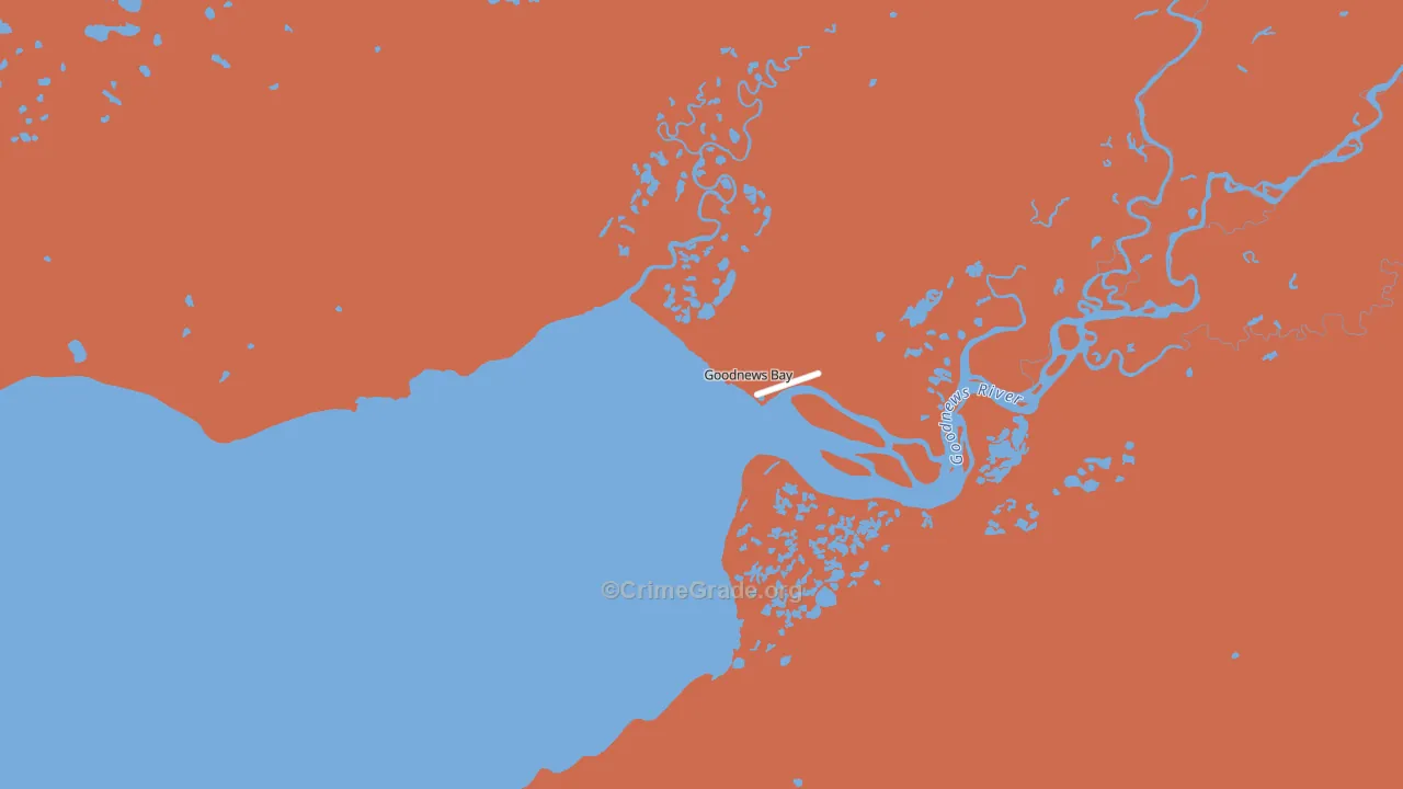 Goodnews Bay, AK Map of Theft Rates