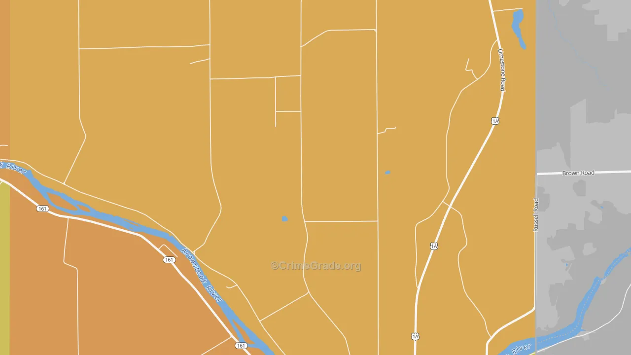 Goodrich, ME Map of Theft Rates
