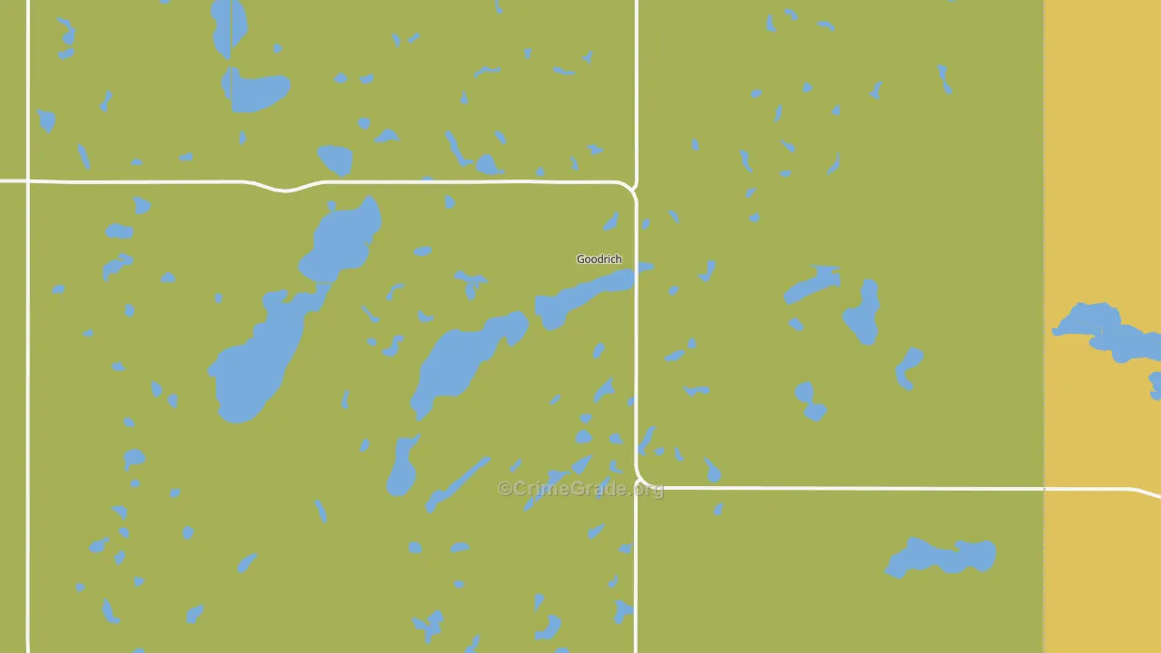Goodrich, ND Map of Theft Rates