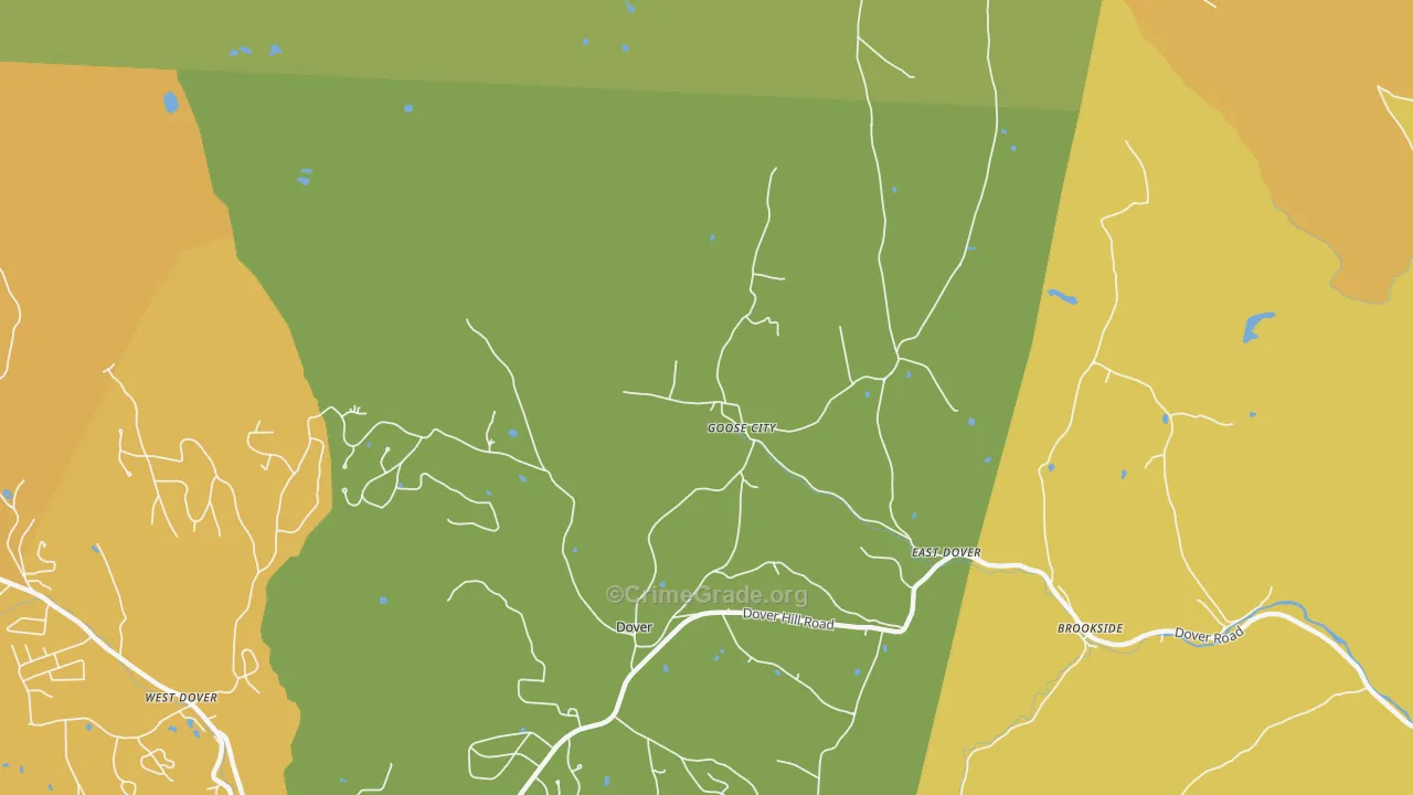 Goose City, VT Map of Theft Rates