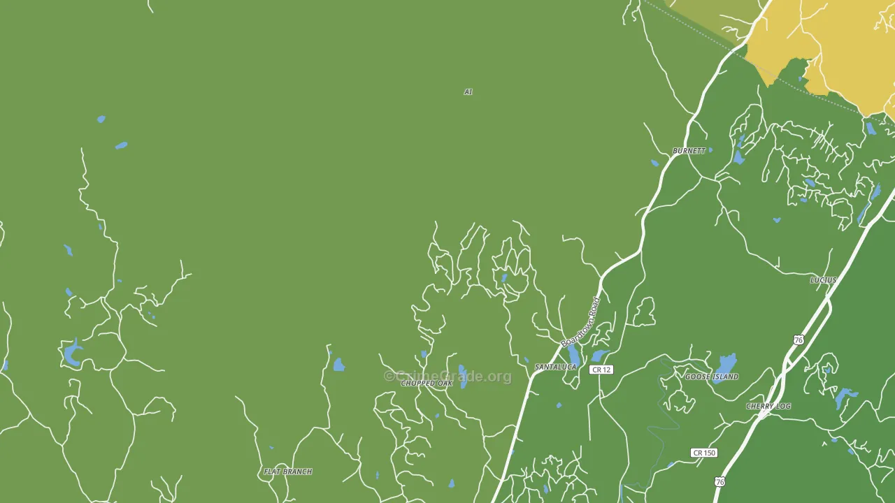 Goose Island, GA Map of Theft Rates