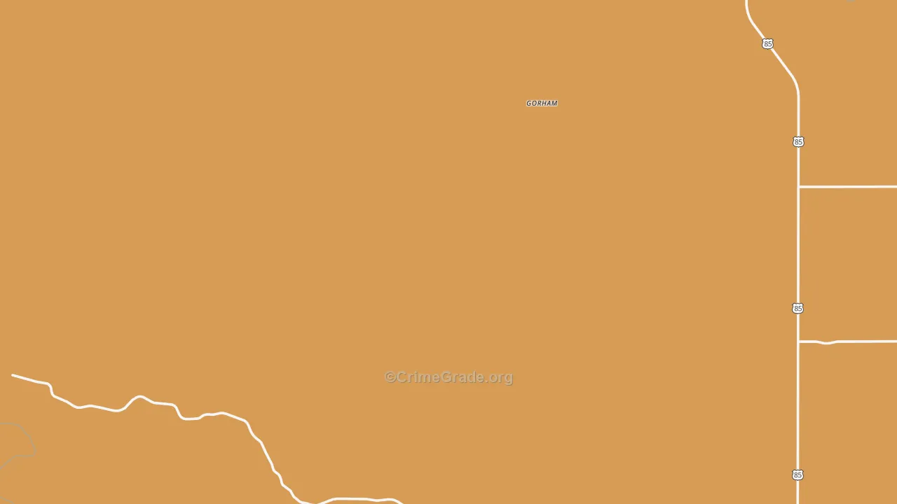 Gorham, ND Map of Theft Rates
