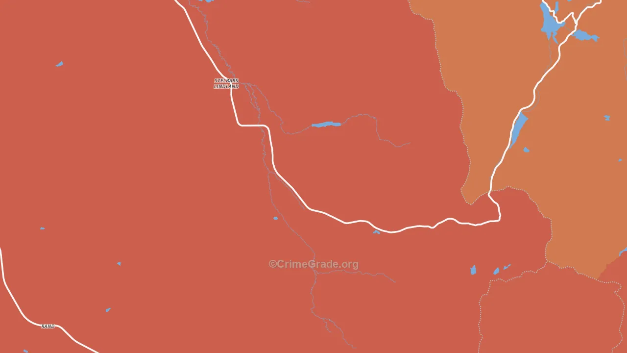 Gould, CO Map of Theft Rates