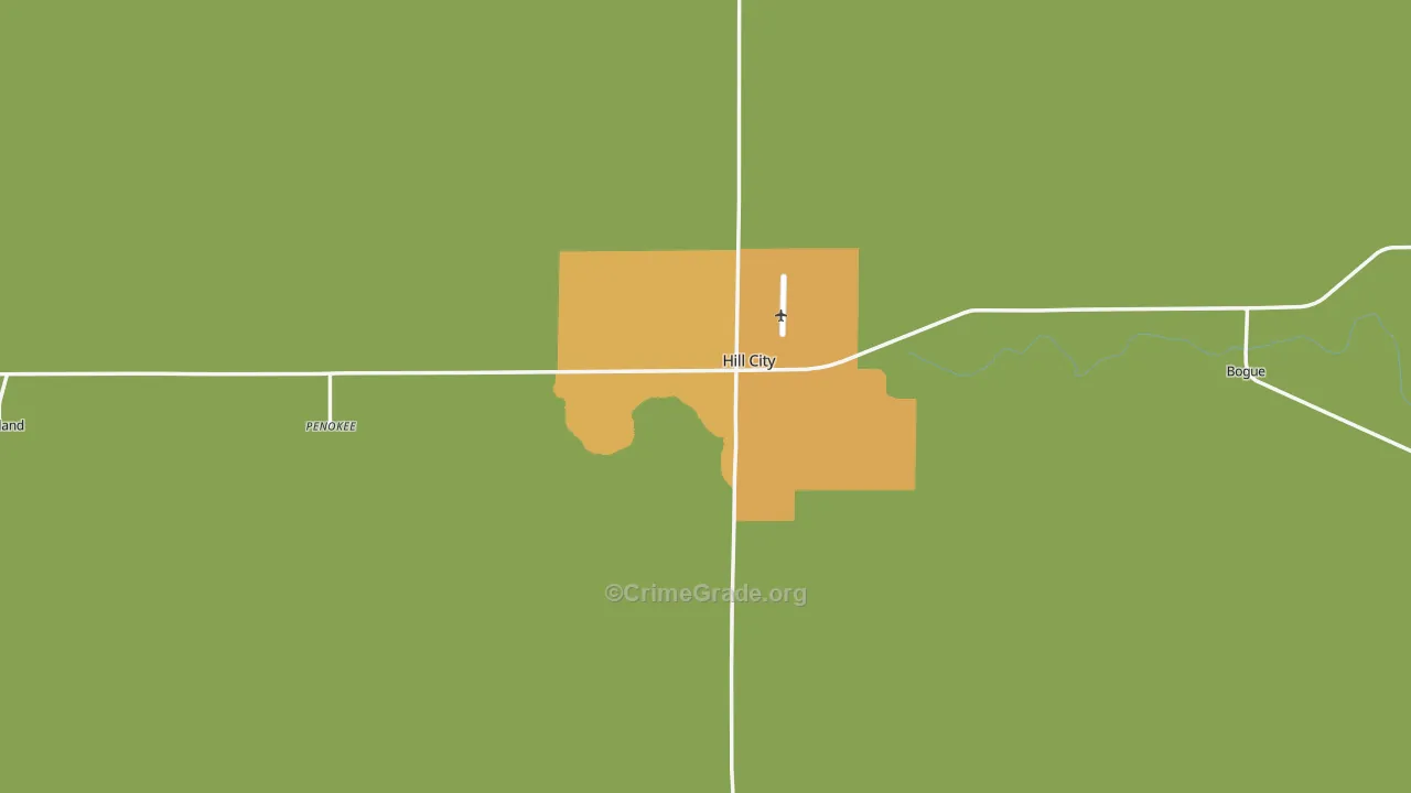 Graham County, KS Map of Theft Rates