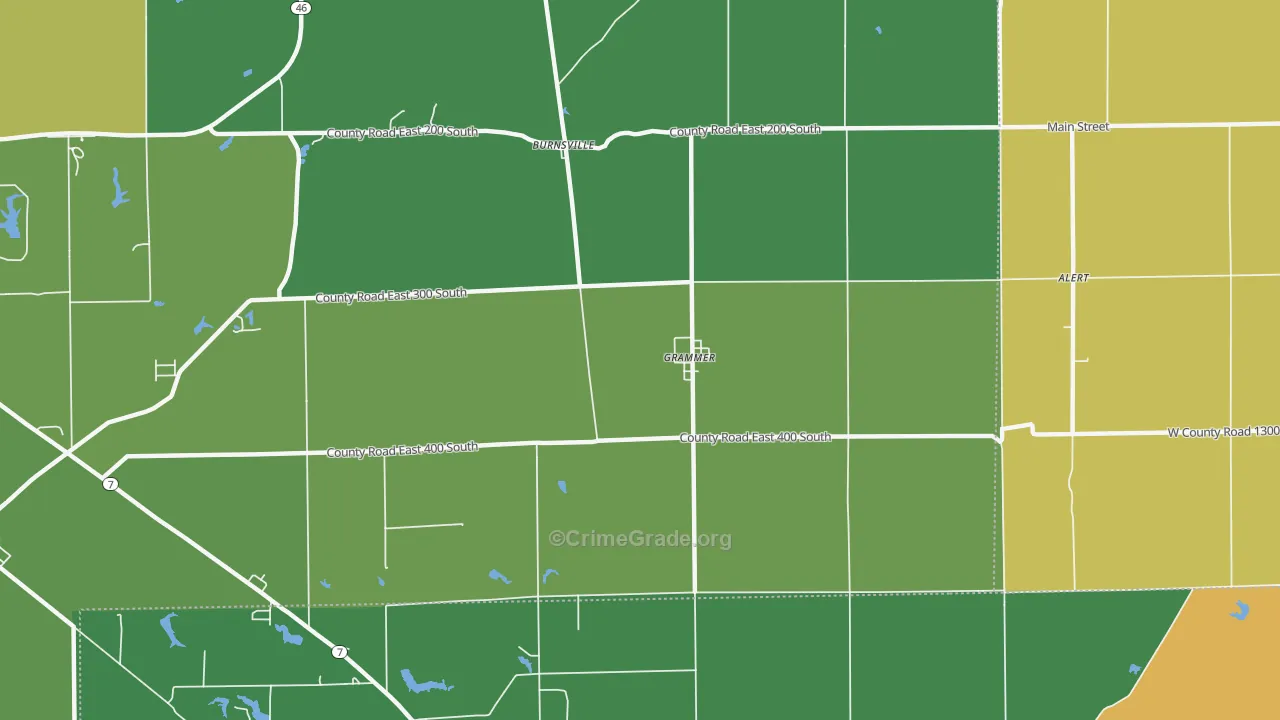 Grammer, IN Map of Theft Rates