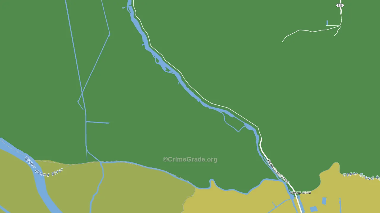 Grand River, LA Map of Theft Rates