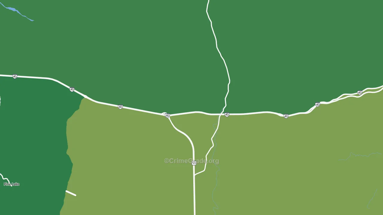 Grasshopper Junction, AZ Map of Theft Rates