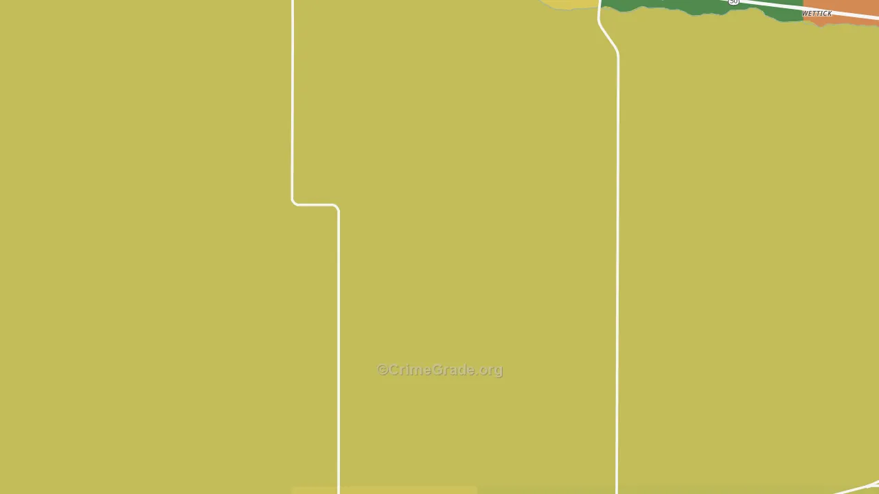 Gray County, KS Map of Theft Rates