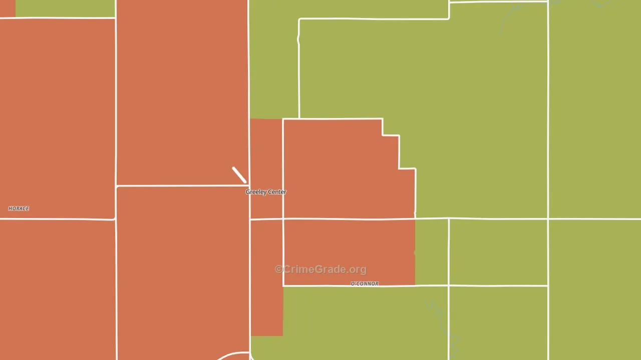 Greeley County, NE Map of Theft Rates