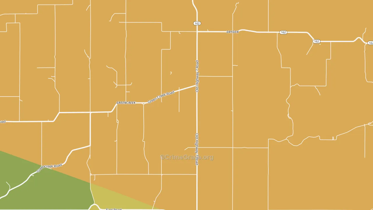 Greencreek, ID Map of Theft Rates