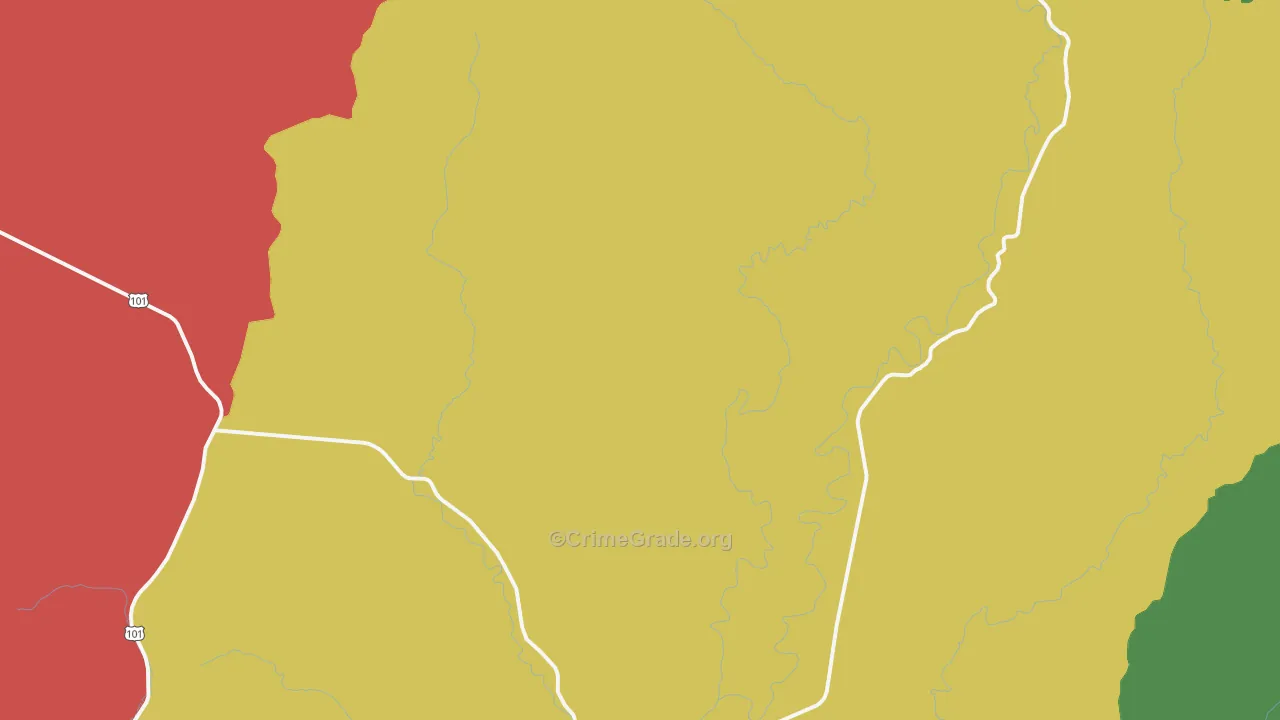 Greenwood, WA Map of Theft Rates