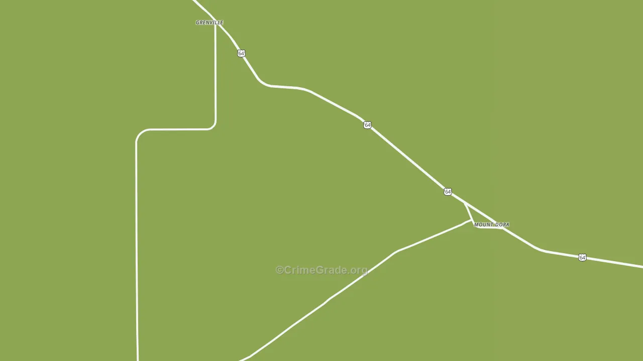 Grenville, NM Map of Theft Rates