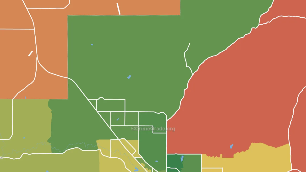 Grizzly, OR Map of Theft Rates