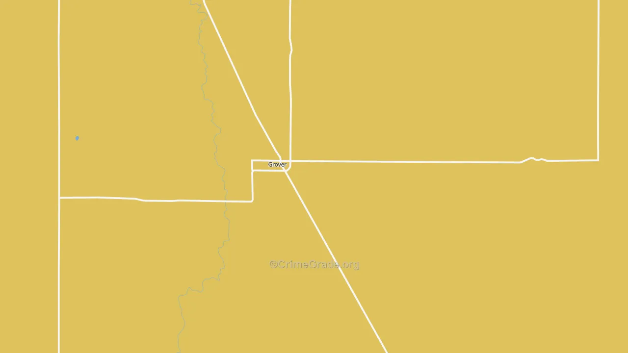 Grover, CO Map of Theft Rates