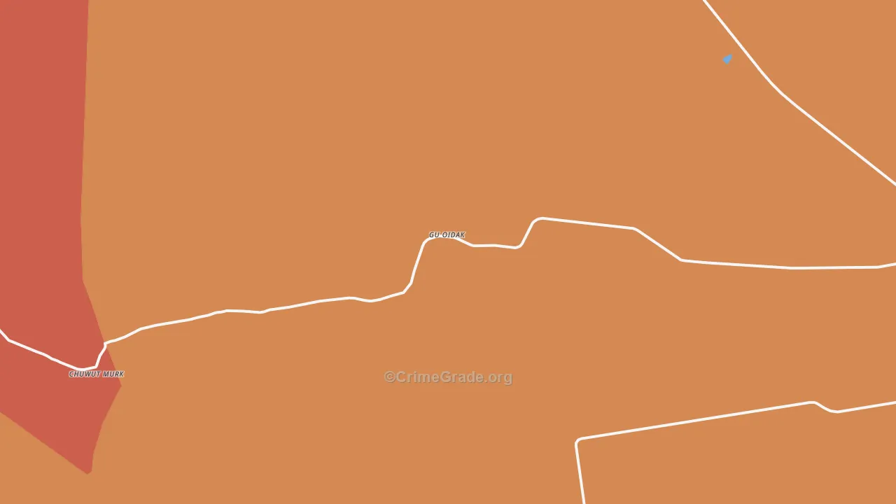 Gu Oidak, AZ Map of Theft Rates