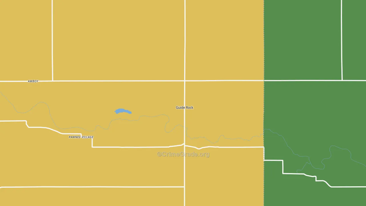 Guide Rock, NE Map of Theft Rates