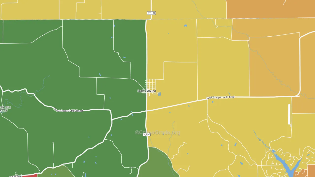 Guilford, IL Map of Theft Rates