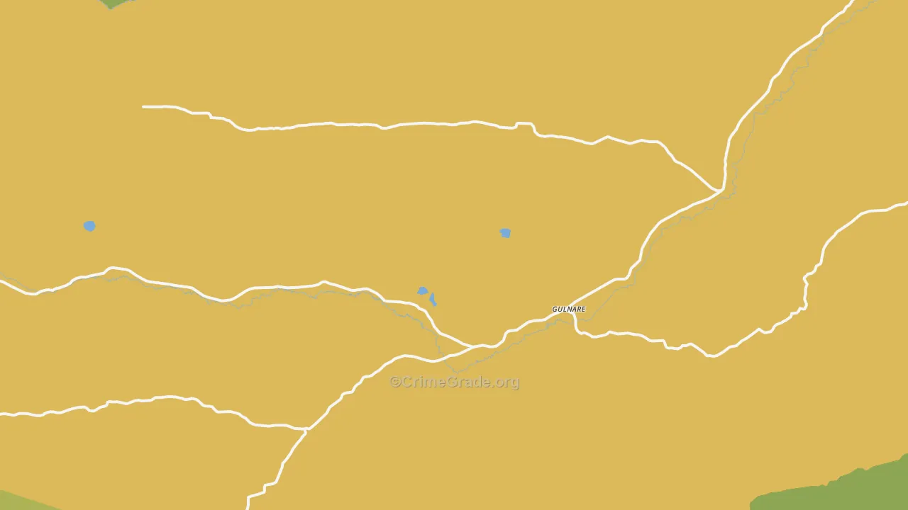 Gulnare, CO Map of Theft Rates