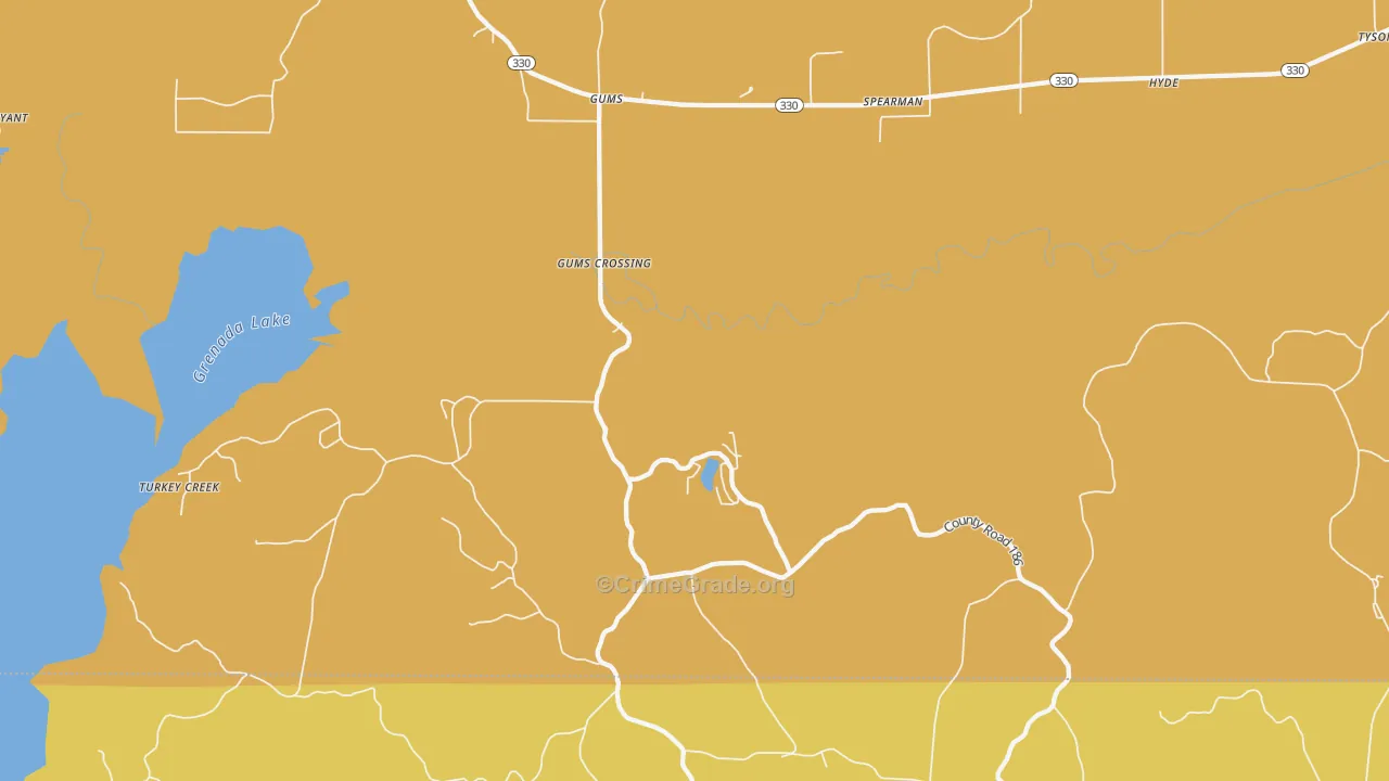 Gums, MS Map of Theft Rates