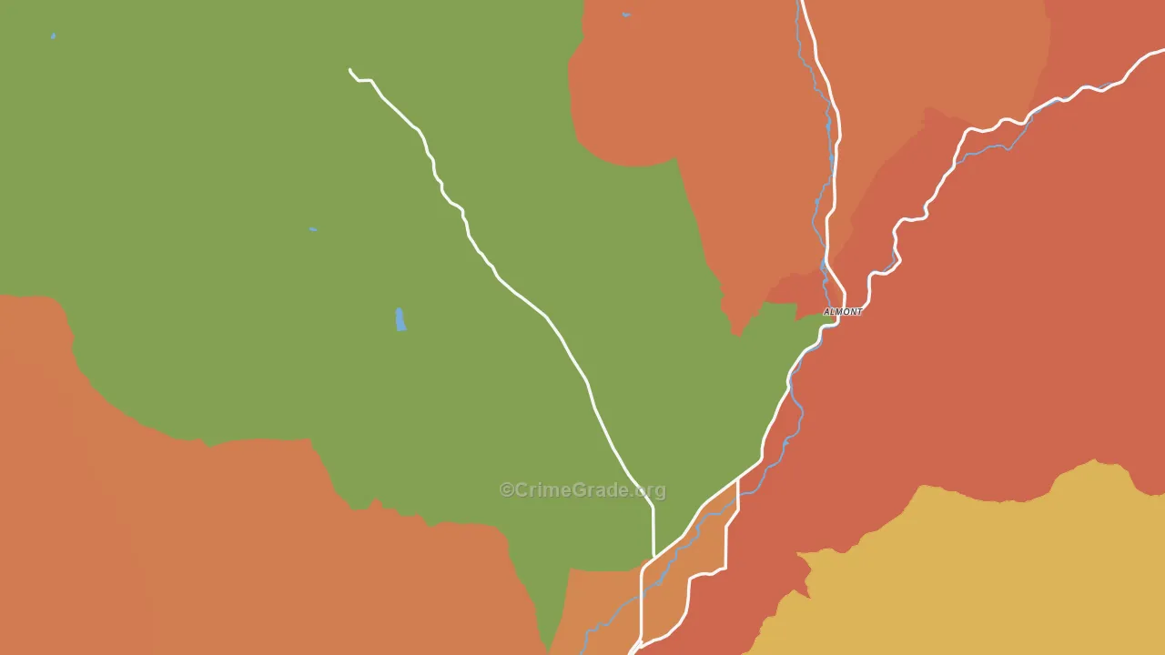 Gunnison County, CO Map of Theft Rates