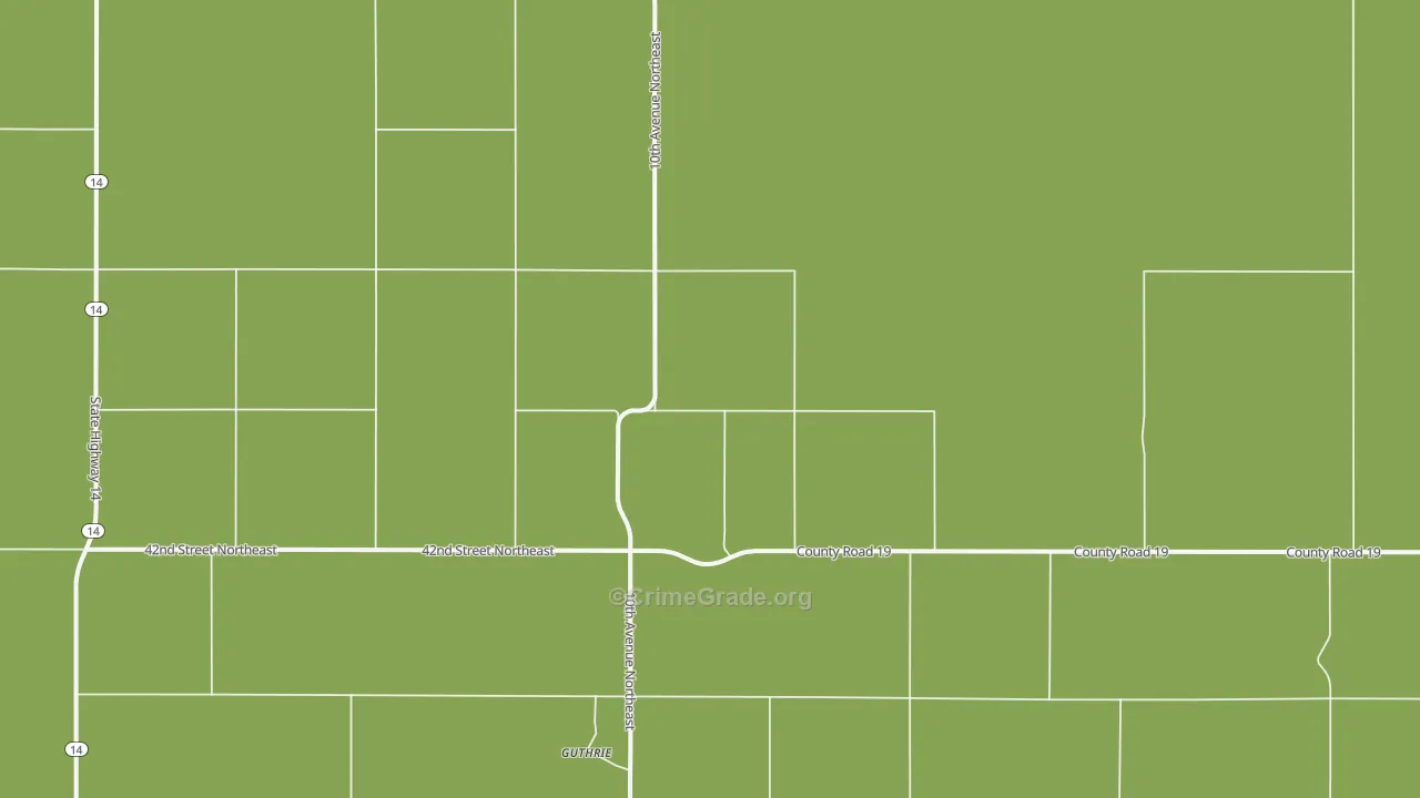 Guthrie, ND Map of Theft Rates