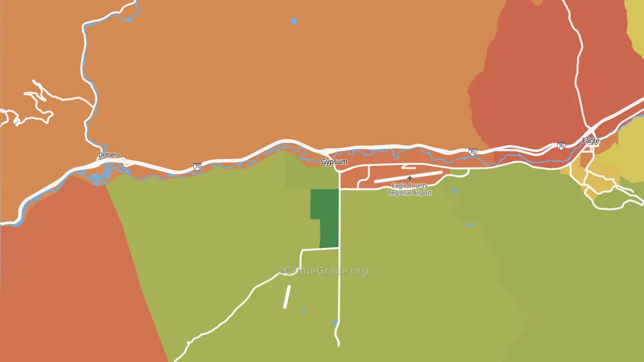 Gypsum, CO Map of Theft Rates