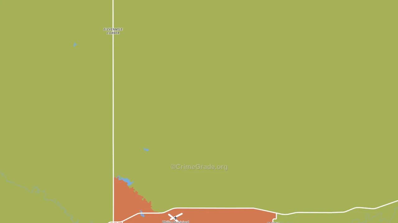 Haakon County, SD Map of Theft Rates