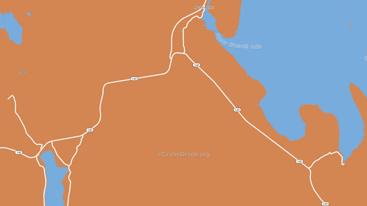 Hager, OR Map of Theft Rates