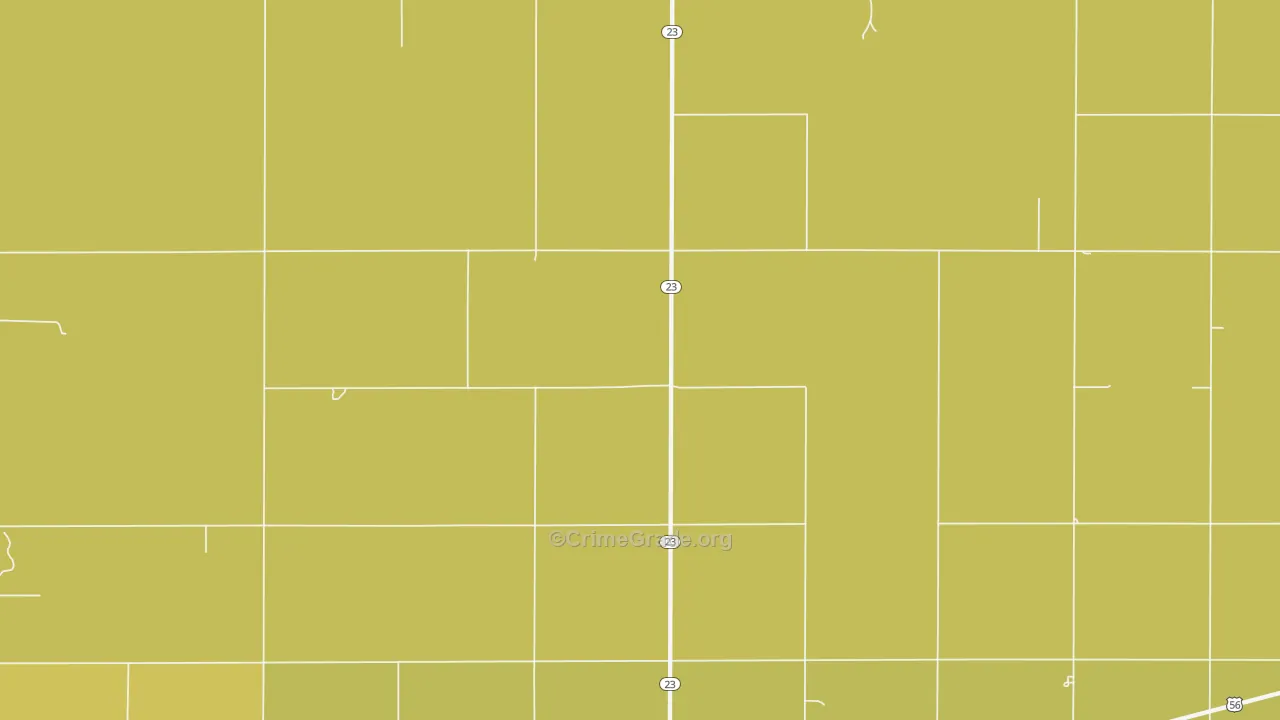 Haggard, KS Map of Theft Rates