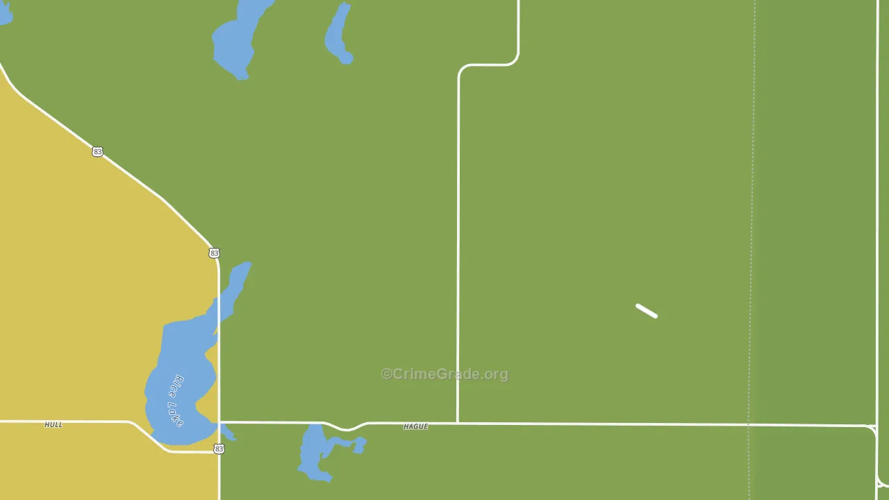 Hague, ND Map of Theft Rates