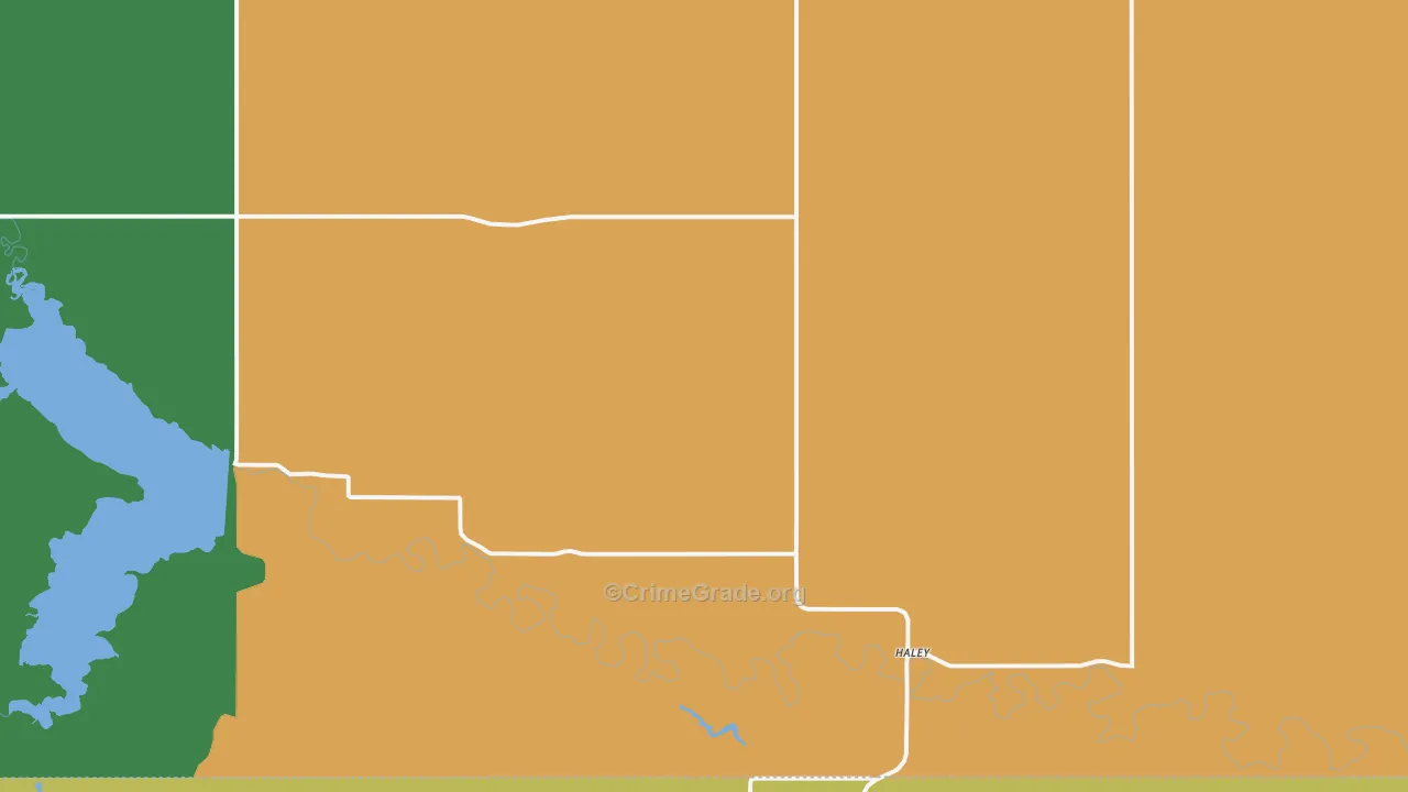 Haley, ND Map of Theft Rates