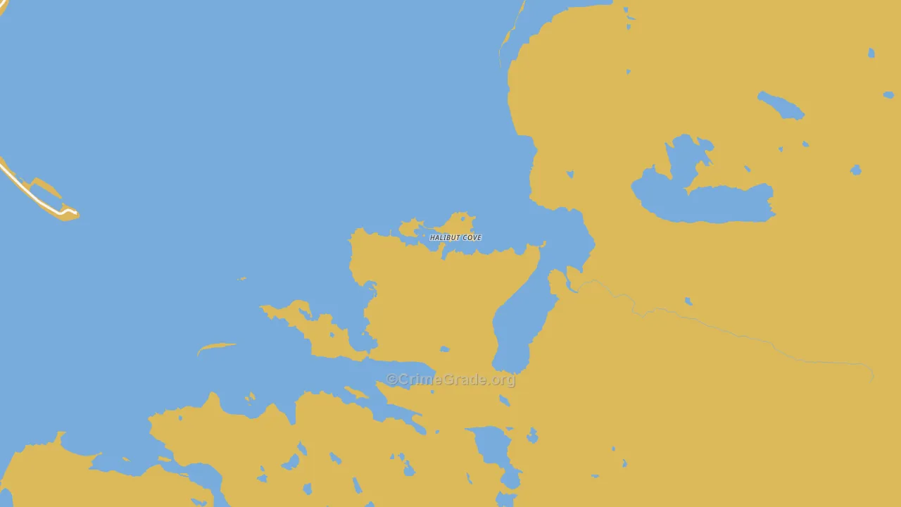 Halibut Cove, AK Map of Theft Rates
