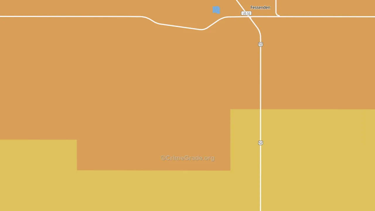 Hamberg, ND Map of Theft Rates