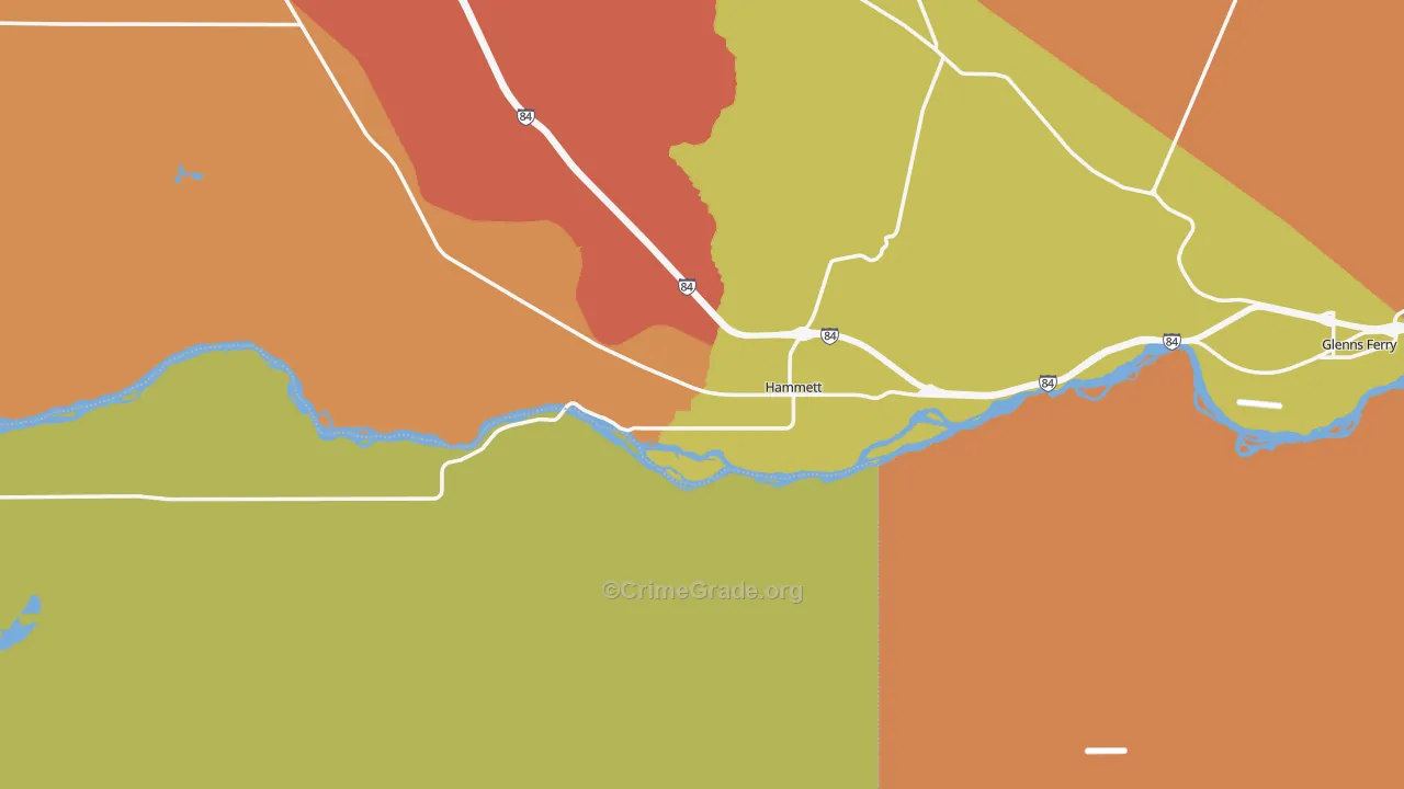 Hammett, ID Map of Theft Rates