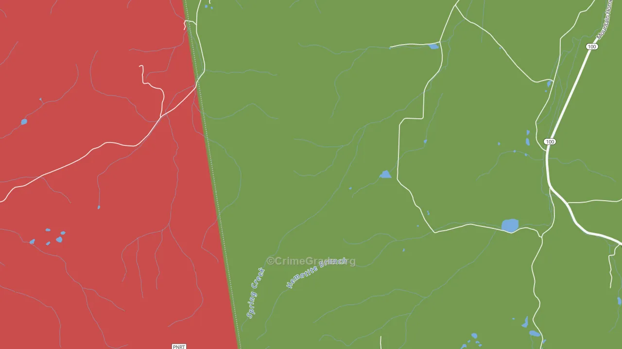 Haney, GA Map of Theft Rates