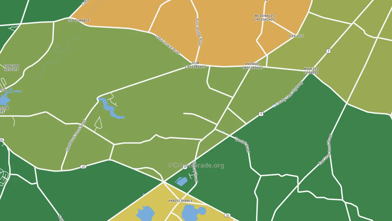 Hardscrabble, DE Map of Theft Rates