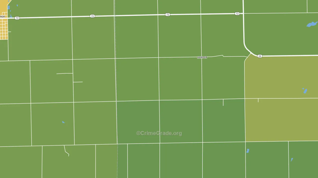 Harper, IL Map of Theft Rates