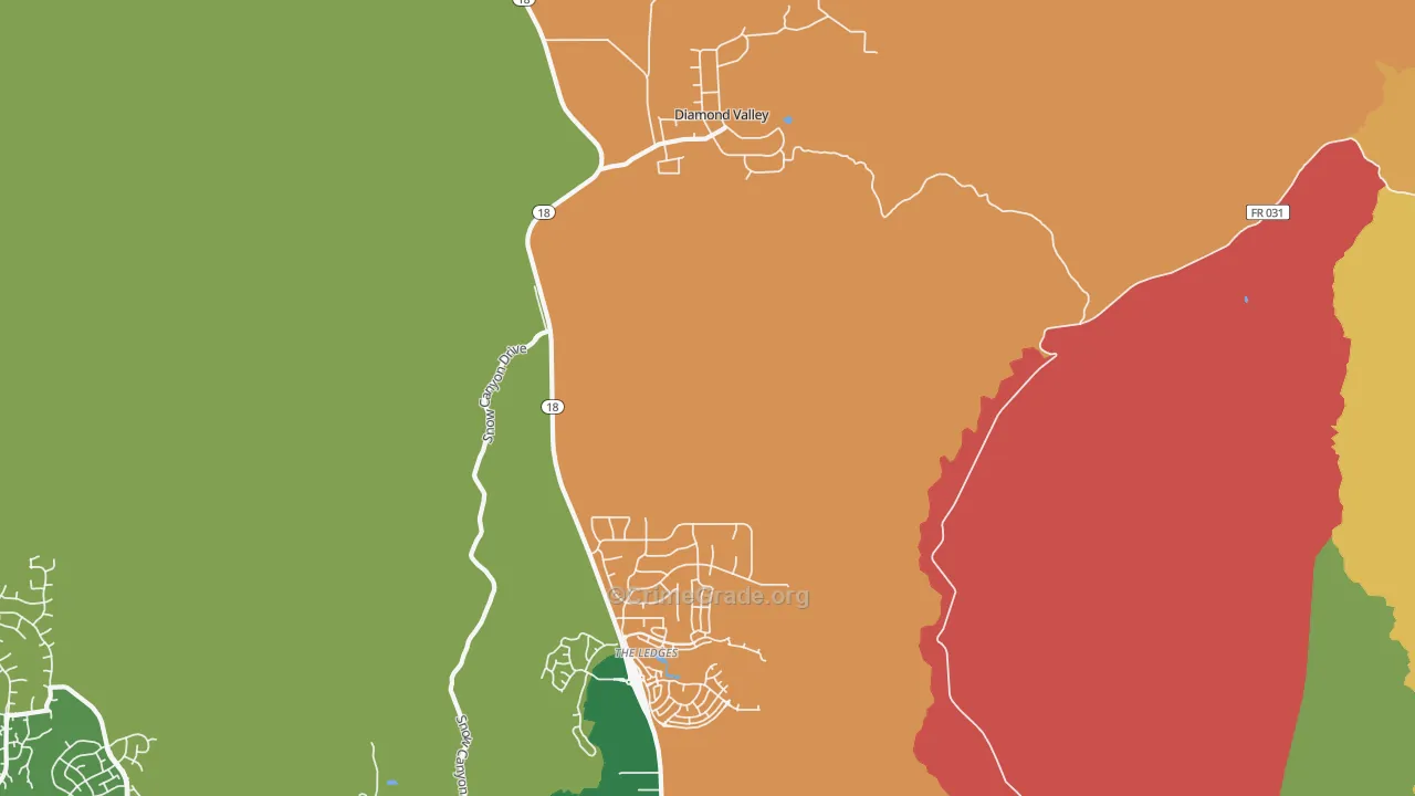 Harrisburg Junction, UT Map of Theft Rates