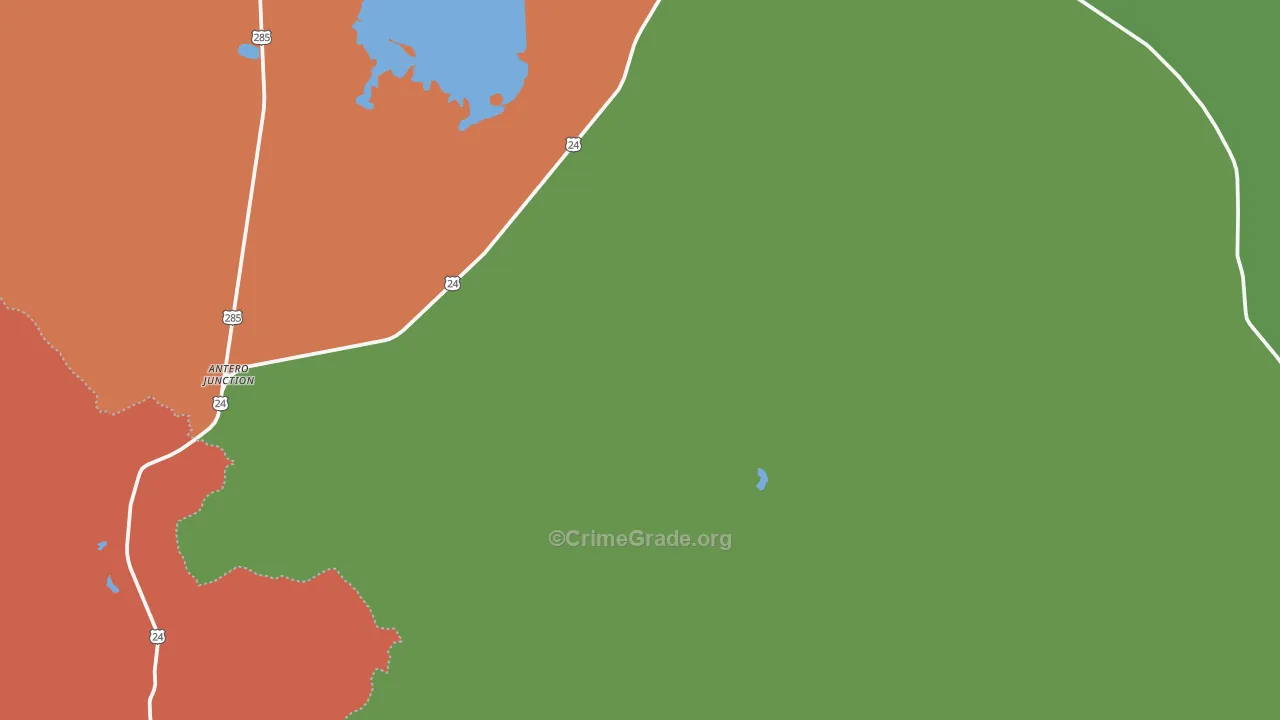Hartsel, CO Map of Theft Rates