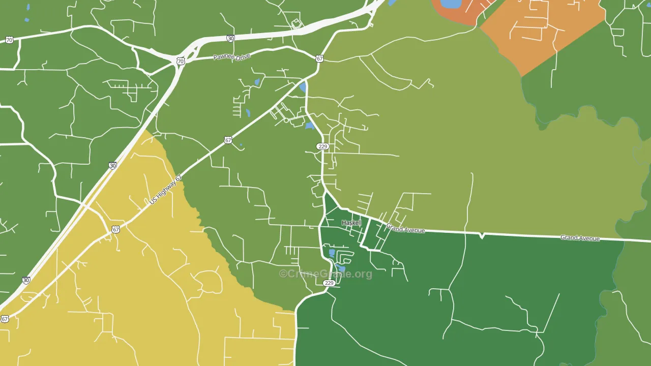 Haskell, AR Map of Theft Rates