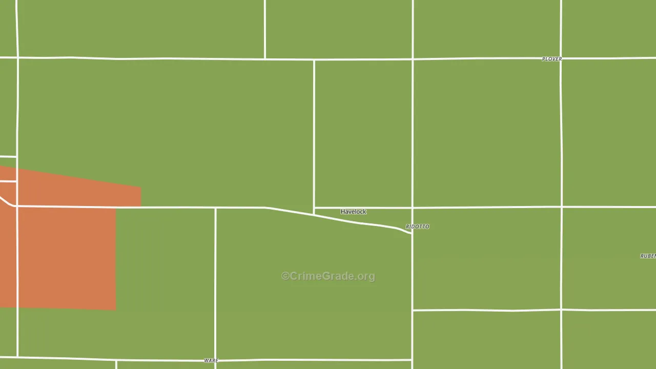 Havelock, IA Map of Theft Rates