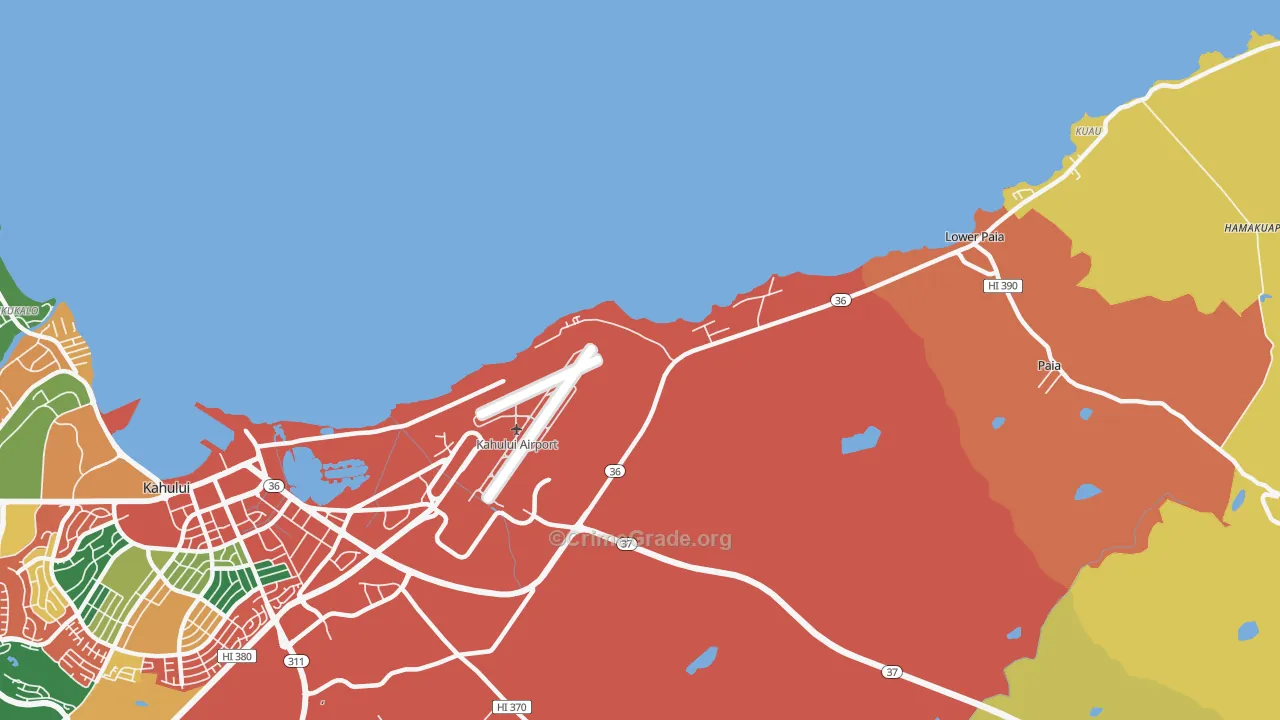 Hawaiian Village, HI Map of Theft Rates