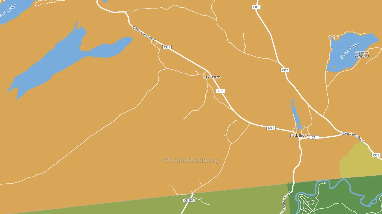 Hawkeye, NY Map of Theft Rates