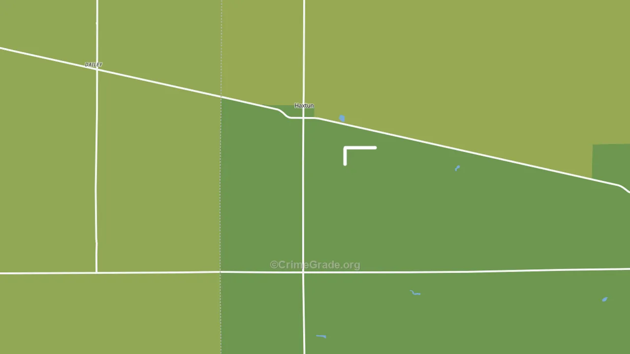 Haxtun, CO Map of Theft Rates