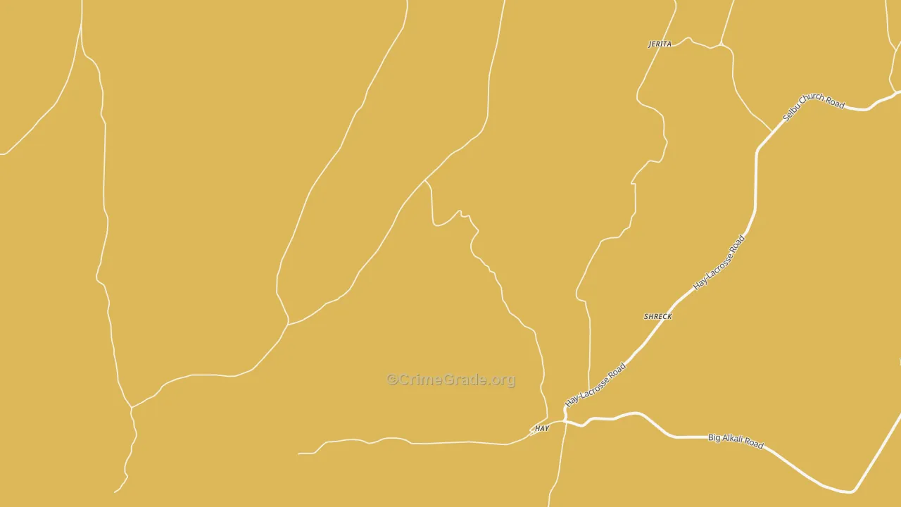 Hay, WA Map of Theft Rates