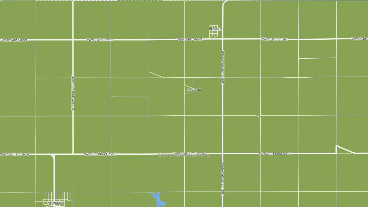 Hayland, NE Map of Theft Rates